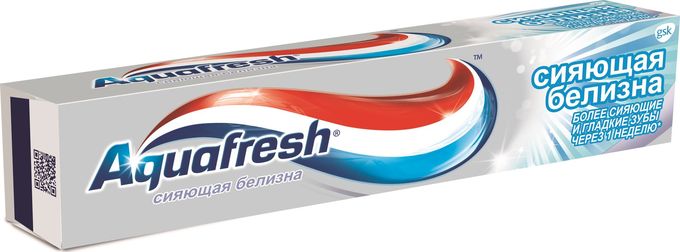 картинка Аквафреш Вайт энд Шайн / Aquafresh White & Shine - Зубная паста отбеливающая 100 мл