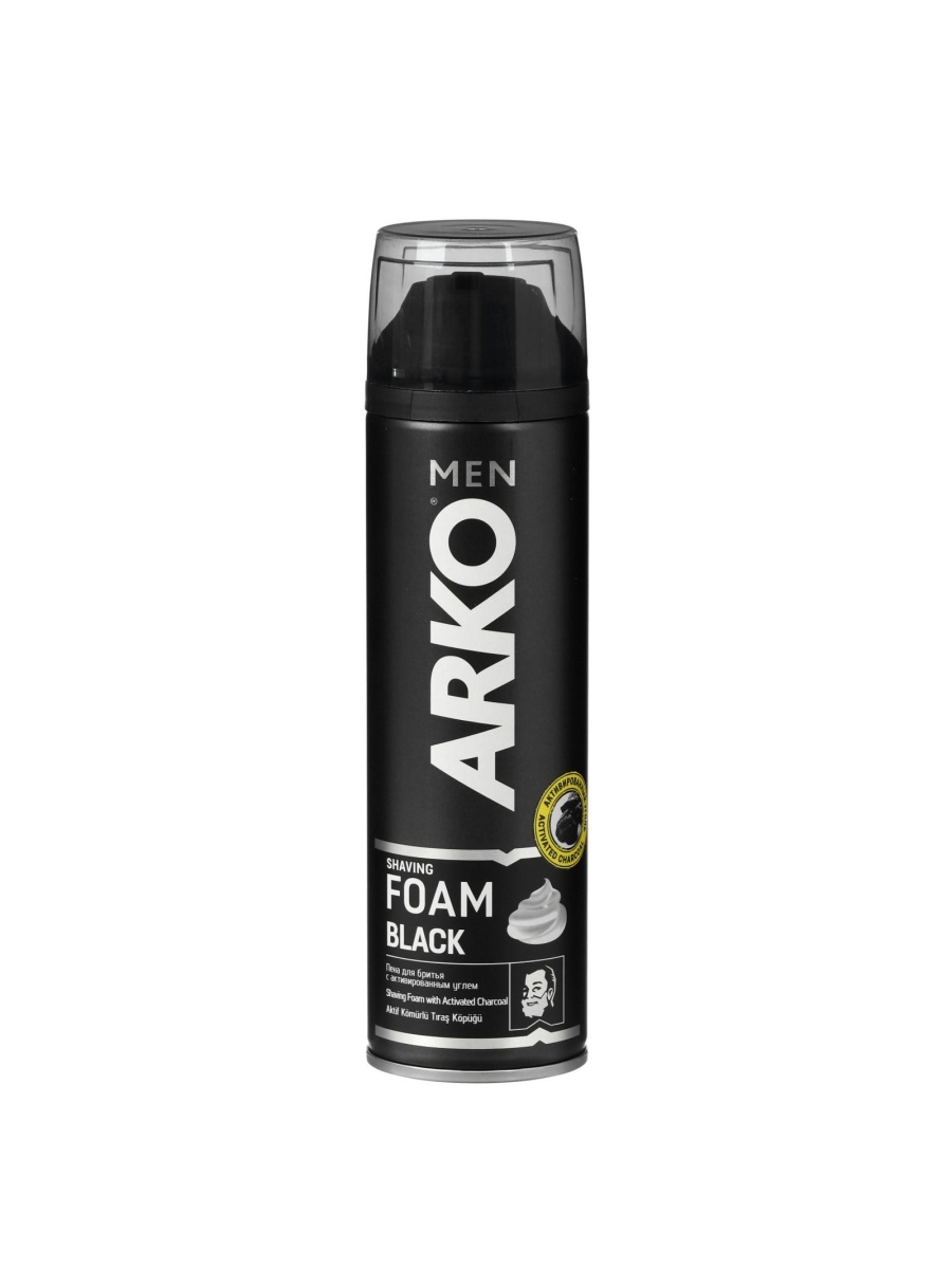 картинка Арко / Arko Men Black - Гель черный для бритья 2в1, 200 мл