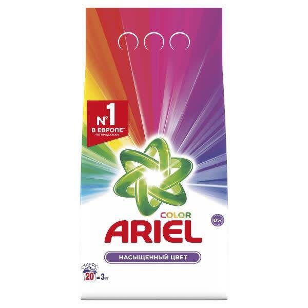 картинка Ариель Колор / Ariel - Стиральный порошок для цветного белья 3 кг