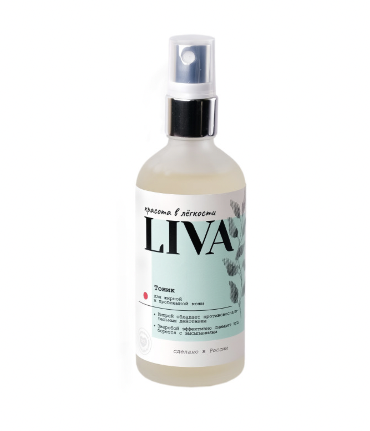 картинка Лива / Liva - Тоник для жирной и проблемной кожи лица 100 мл