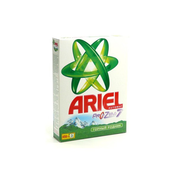 картинка Ариель Горный родник / Ariel - Стиральный порошок для белого белья 450 грамм