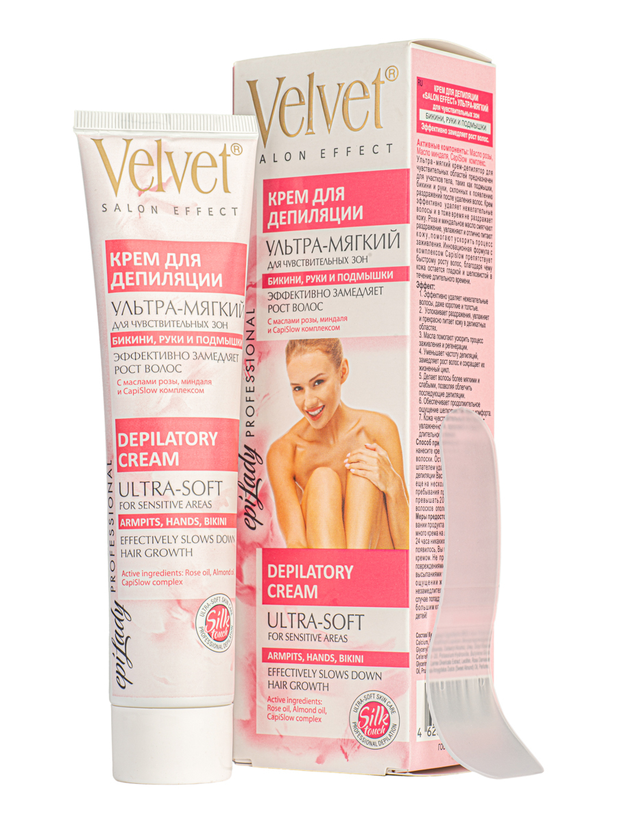 картинка Велвет / Velvet - Крем для депиляции волос ультрамягкий для чувствительных зон 125 мл