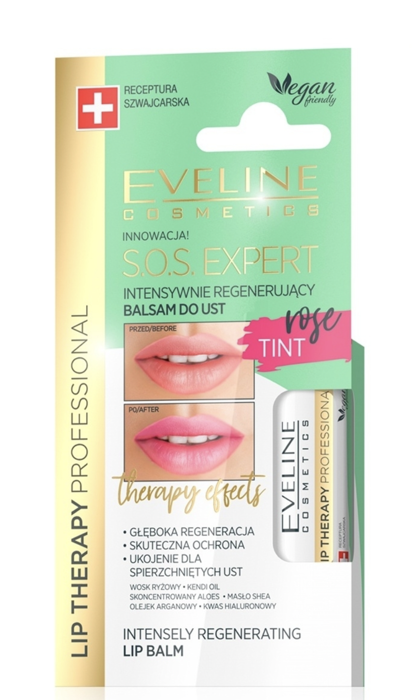   / Eveline SOS Expert     Lip Therapy Rose Tint 12 