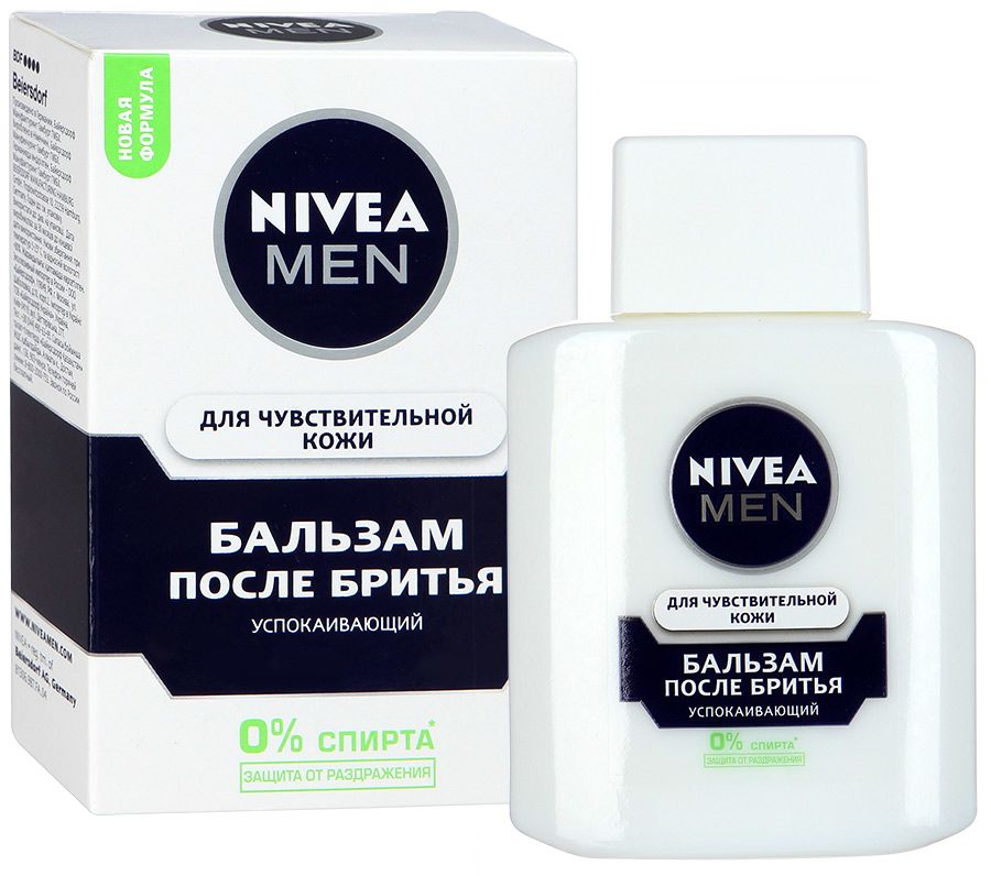 картинка Нивея / Nivea For Men - Бальзам после бритья Успокаивающий для чувствительной кожи, 100 мл
