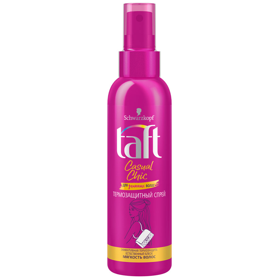 картинка Тафт / Taft Casual Chic - Спрей для волос Термозащитный 150 мл