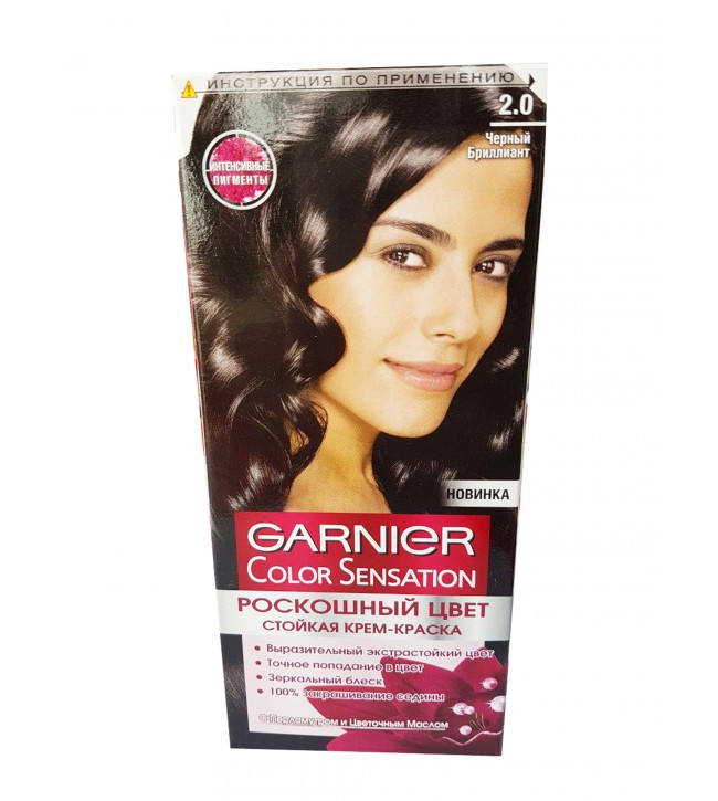картинка Гарнье / Garnier Color Sensation - Крем-краска для волос 2.0 Черный бриллиант 110 мл