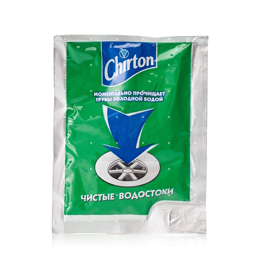 картинка Чиртон / Chirton Гранулы для прочистки труб холодной водой пакетик 60 грамм