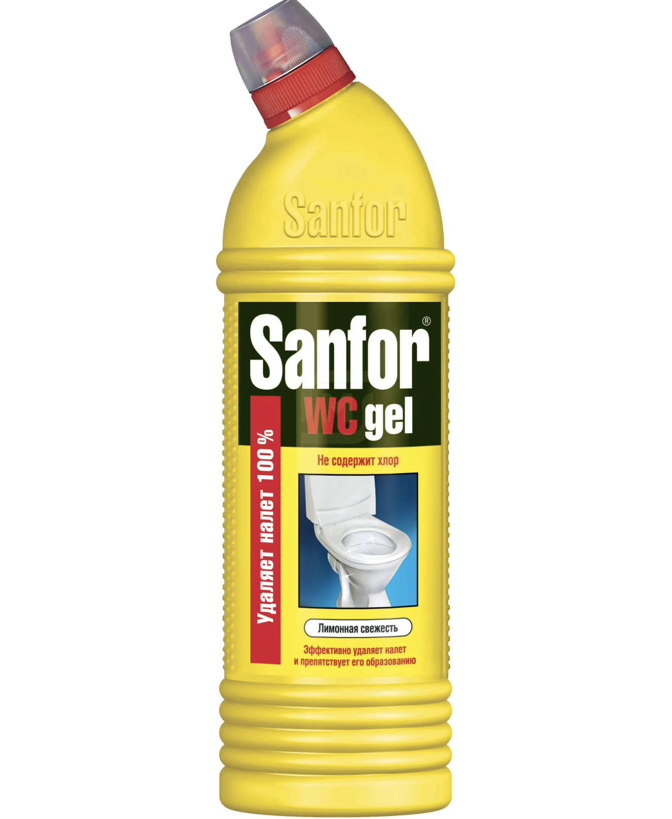 картинка Санфор / Sanfor WC Gel - Гель для чистки сантехники жидкий Антиналет Лимонная свежесть 750 г