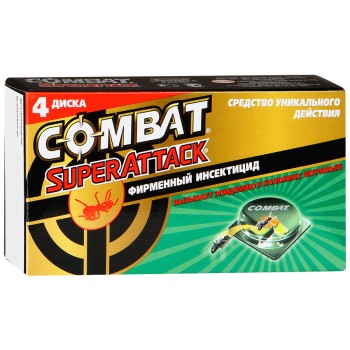 картинка Комбат / Combat SuperAttack - Ловушки для муравьев, 4 шт