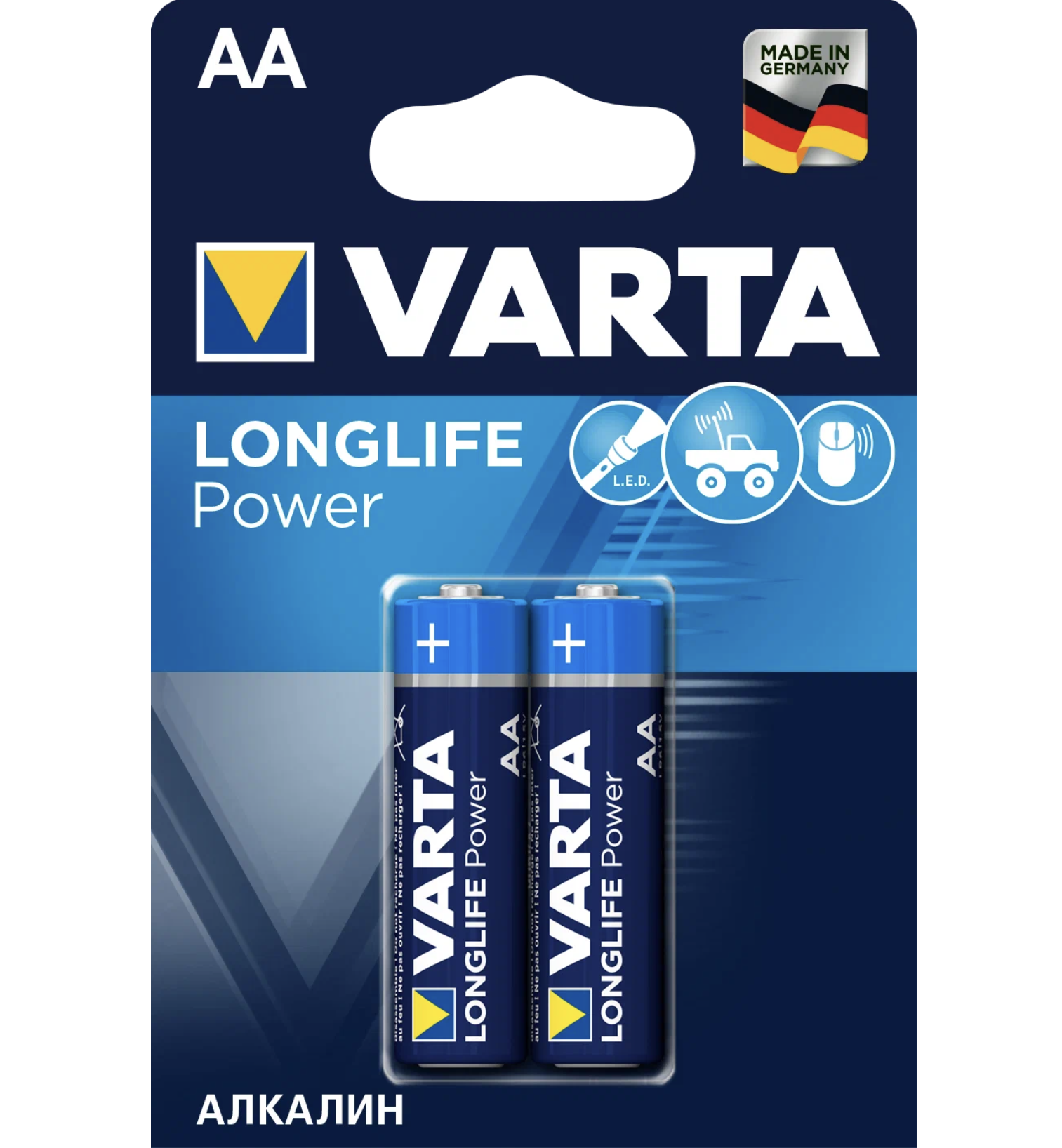   / Varta -  Longlife Power High Energy AA LR6 1,5V 2 