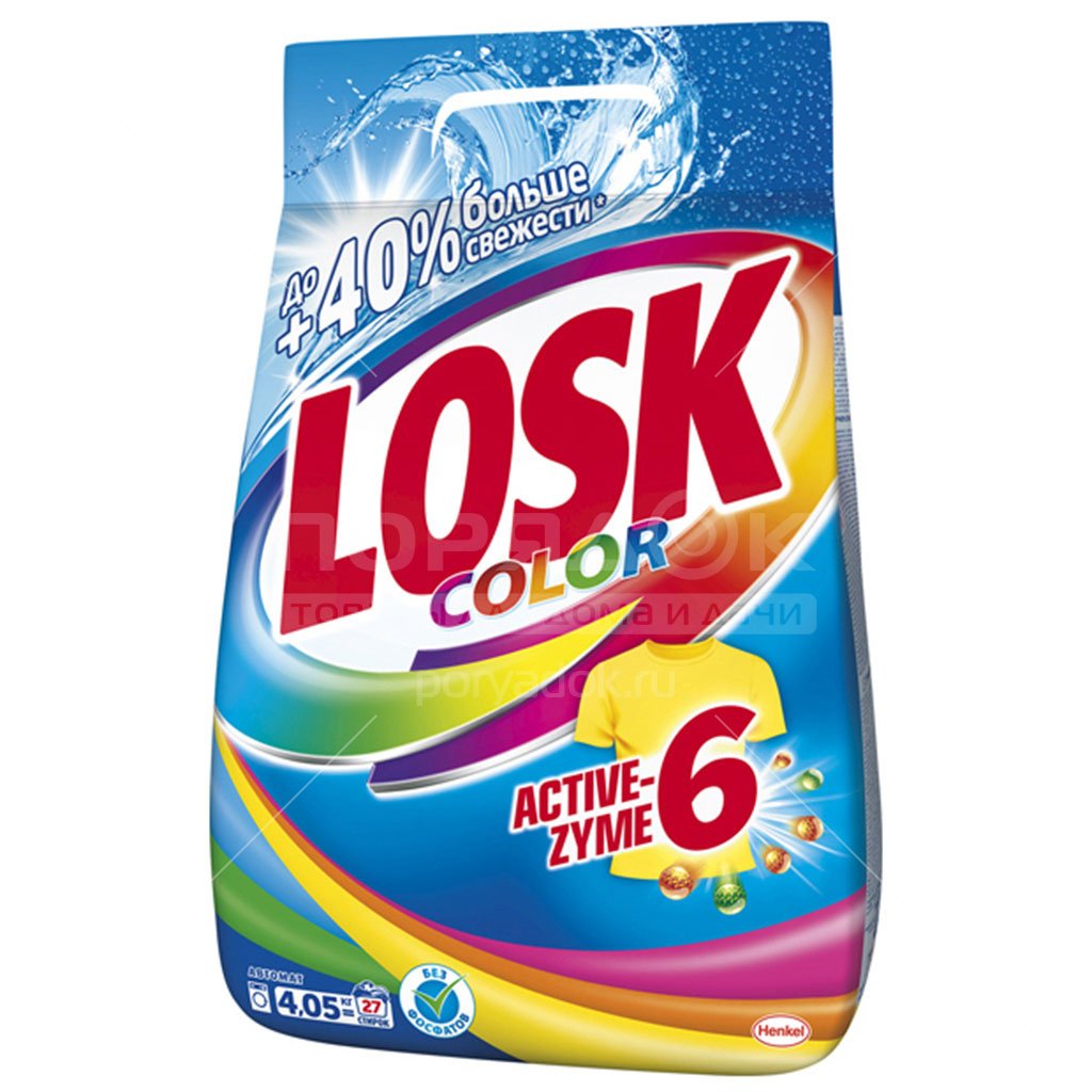 картинка Лоск Колор / Losk Color - Стиральный порошок, 2.7 кг