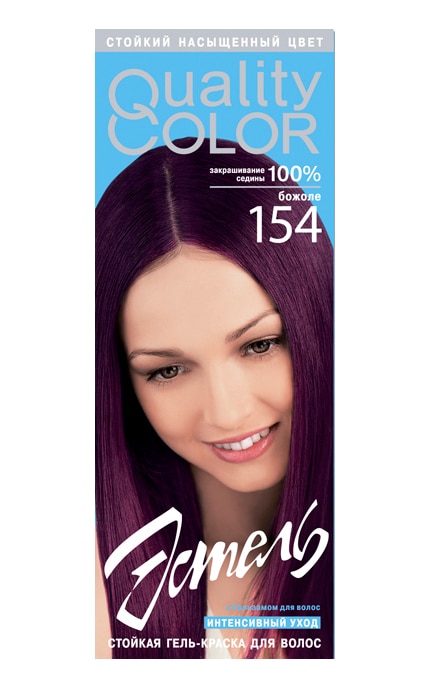 картинка Эстель / Estel Quality Color 154 - Краска-гель для волос тон божоле