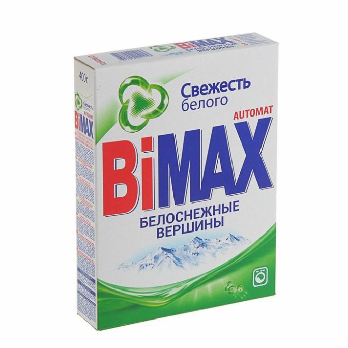 картинка Бимакс Белоснежные вершины / Bimax - Стиральный порошок для белого (автомат) 400 гр