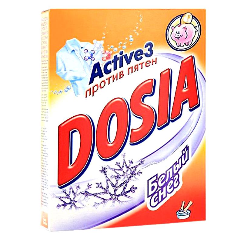 картинка Дося / Dosia - Стиральный порошок Белый снег, 365 гр