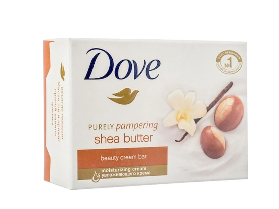 картинка Дав / Dove - Крем-мыло Объятия нежности Масло Ши и Ваниль 100 г