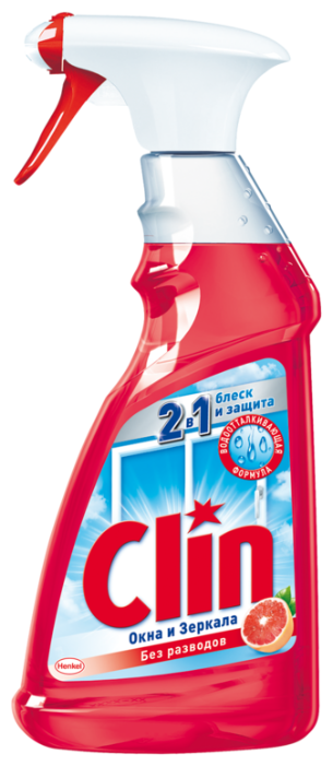картинка Клин Грейпфрут / Clin Grapefruit - Чистящее средство для мытья окон и стекол, 500 мл