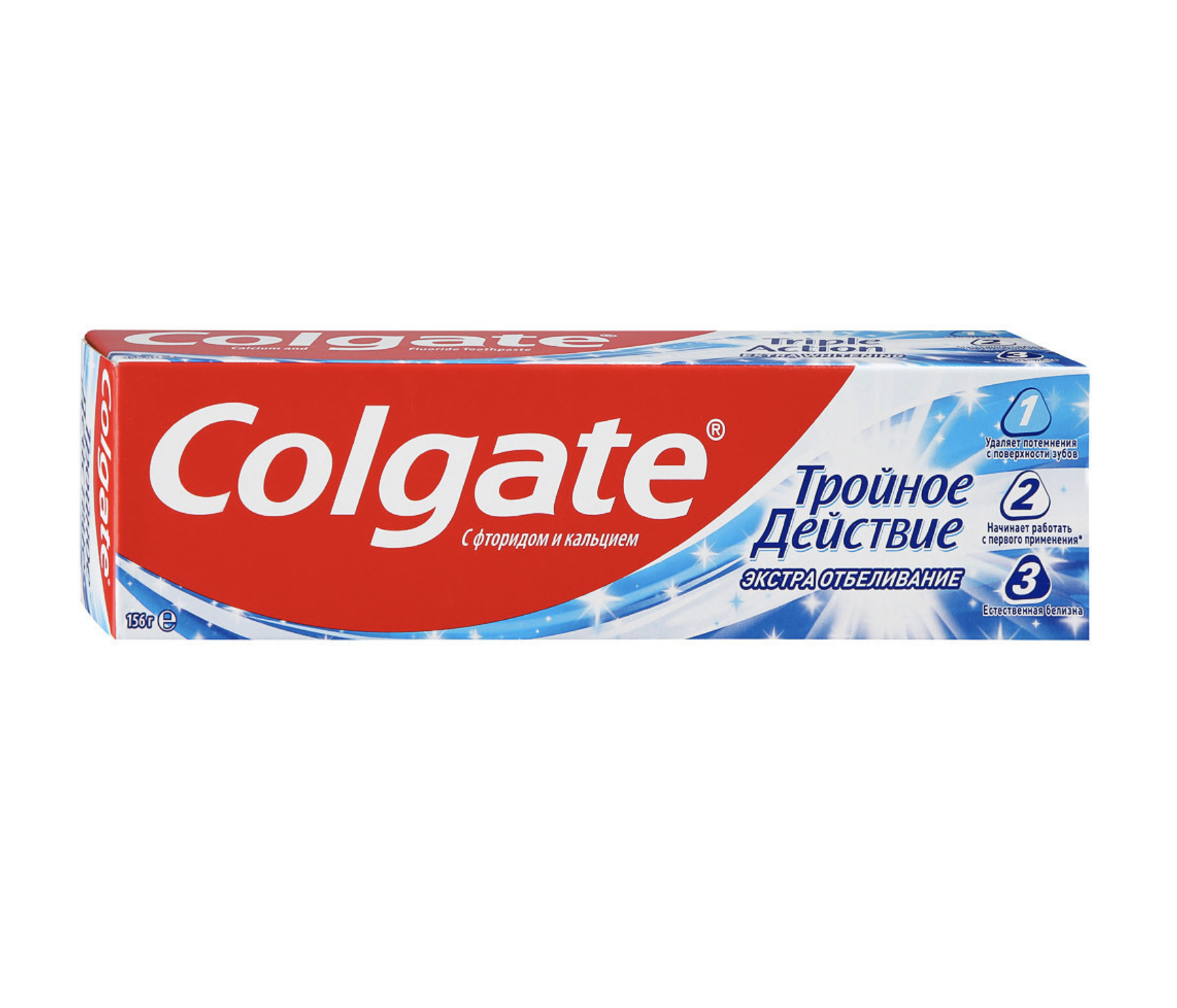картинка Колгейт / Colgate - Зубная паста экстра отбеливание Тройное действие 100 мл
