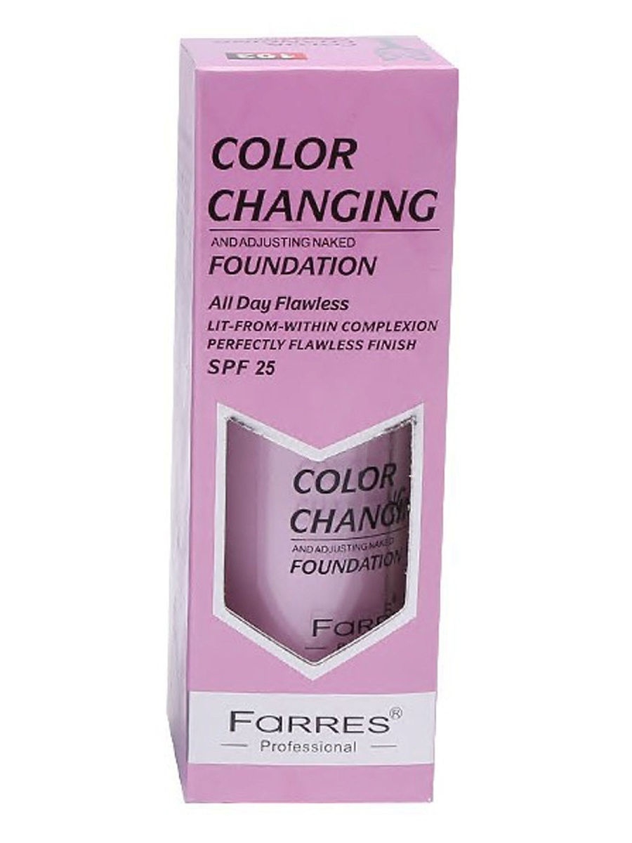 картинка Фаррес / Farres - Тональный крем Color Changing подстраивающийся 4035-103 (розовый)