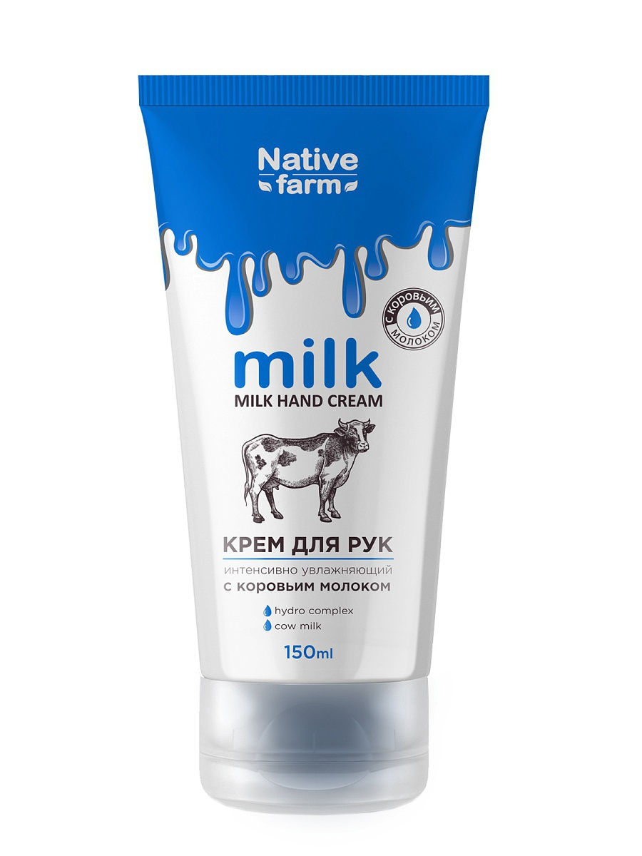 картинка Milk Native - Крем для рук интенсивно увлажняющий с коровьим молоком 150 мл