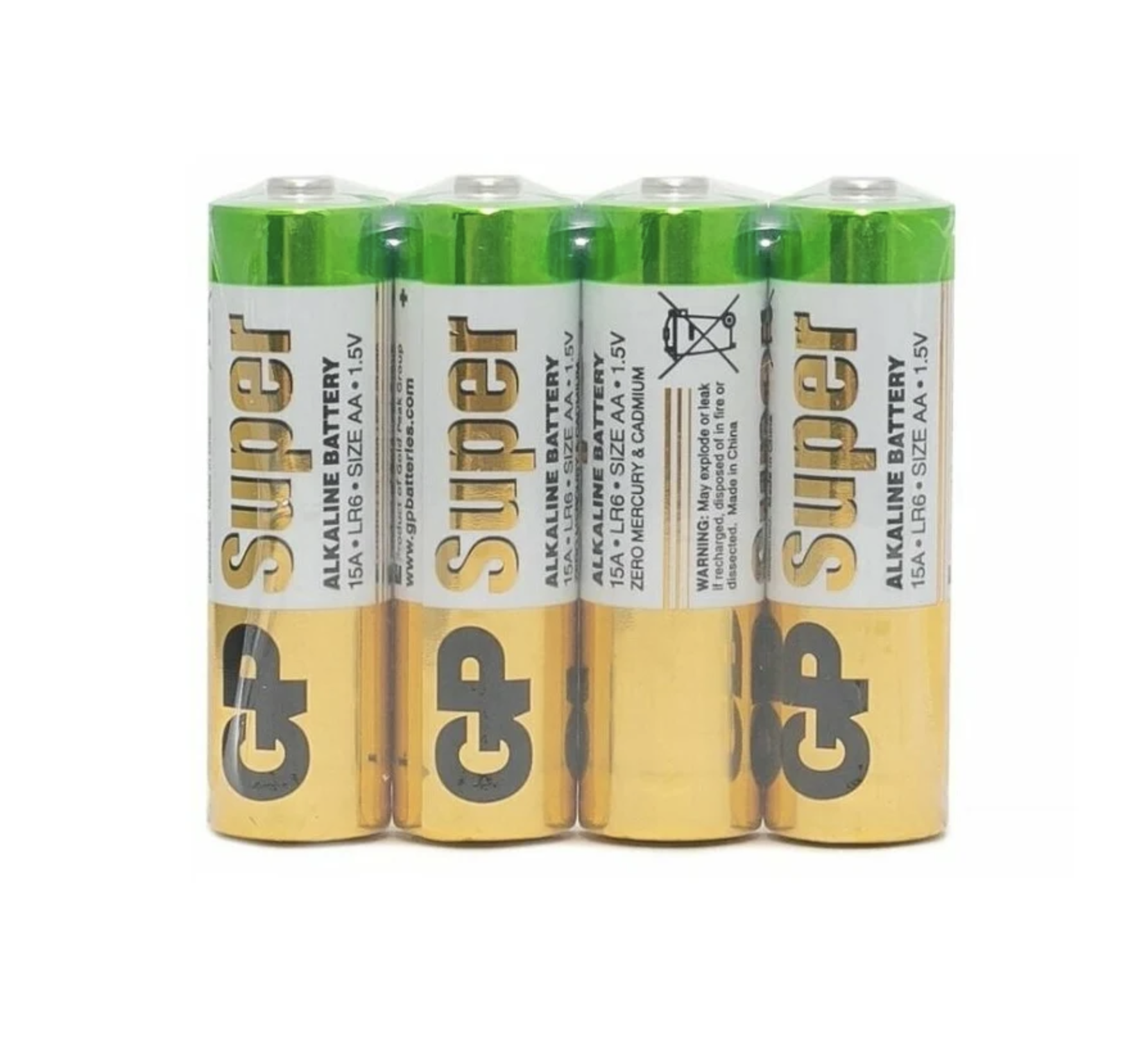  GP -  Super Alkaline Battery  15A LR6 1.5V 4 