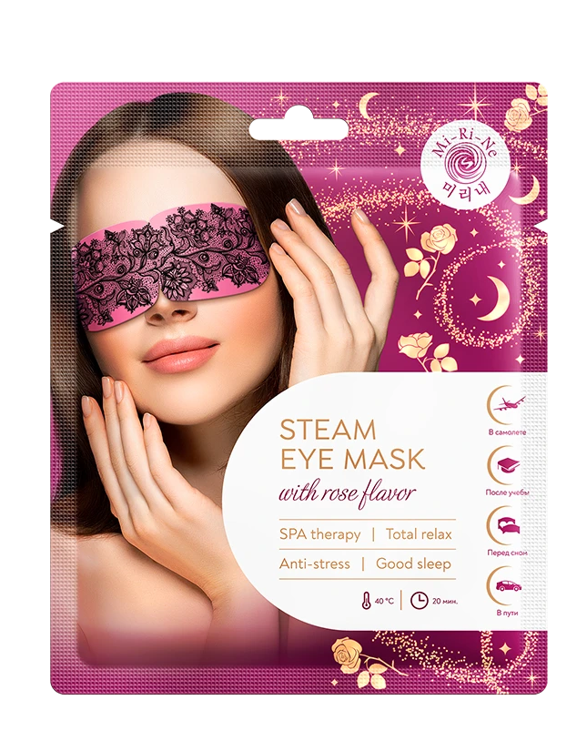 картинка Mi-Ri-Ne - SPA-маска теплая расслабляющая для глаз с ароматом розы