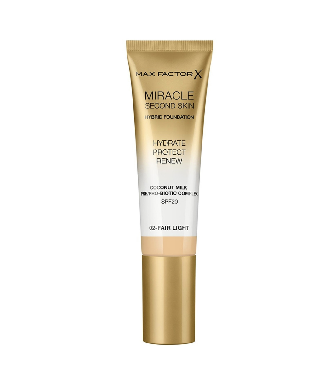    / Max Factor -     Miracle Second Skin  02 Fair Light 30 