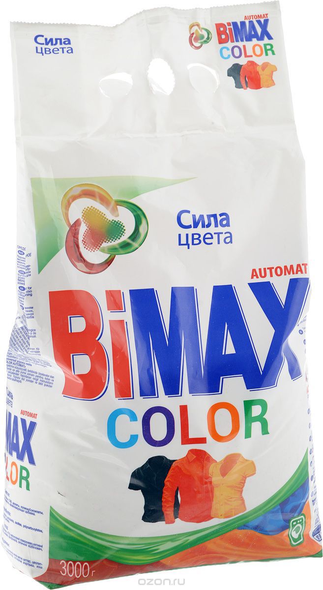 картинка Бимакс Колор Сила Цвета / Bimax - Стиральный порошок, 3 кг