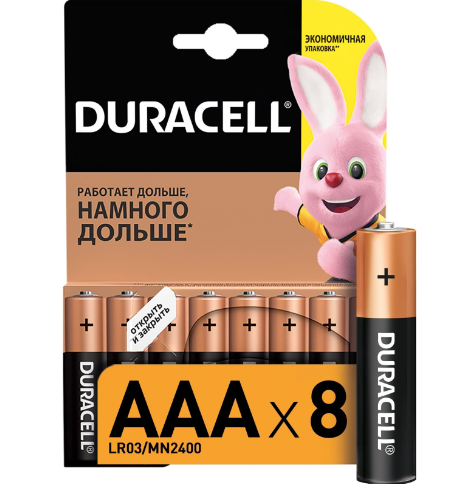   / Duracell -  LR03 MN2400 Extra Life AAA 8 