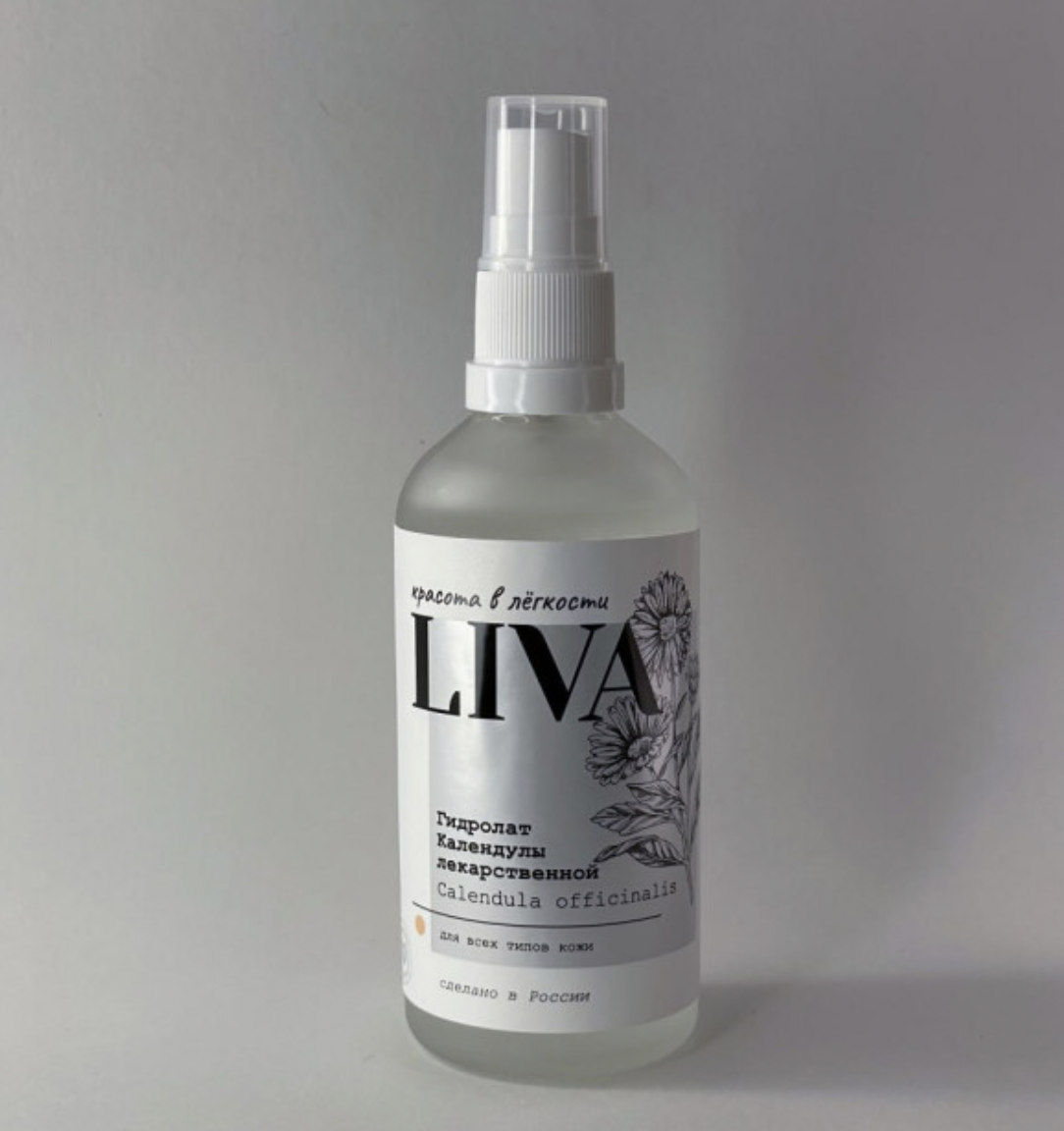картинка Лива / Liva - Гидролат для всех типов кожи лица Календулы лекарственной 100 мл