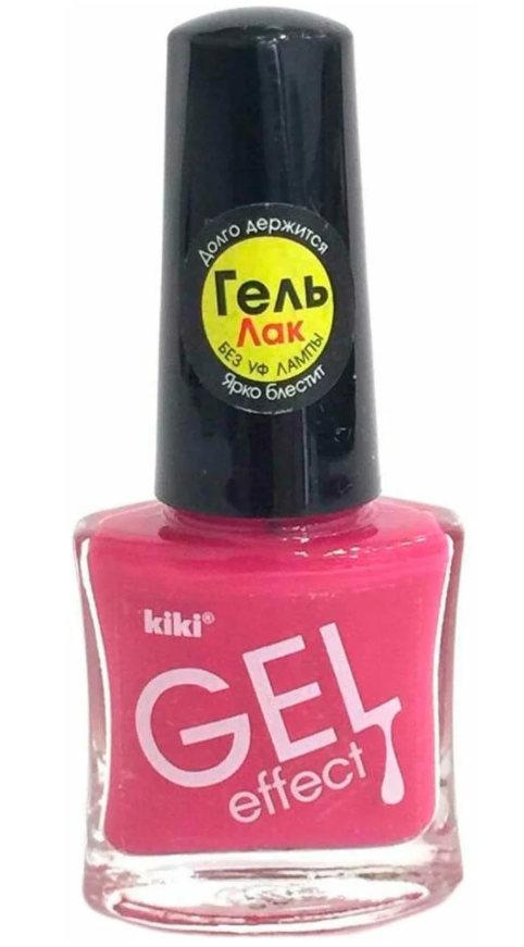 картинка Кики / Kiki Лак для ногтей Gel Effect тон 23 розовато-лиловый 6 мл
