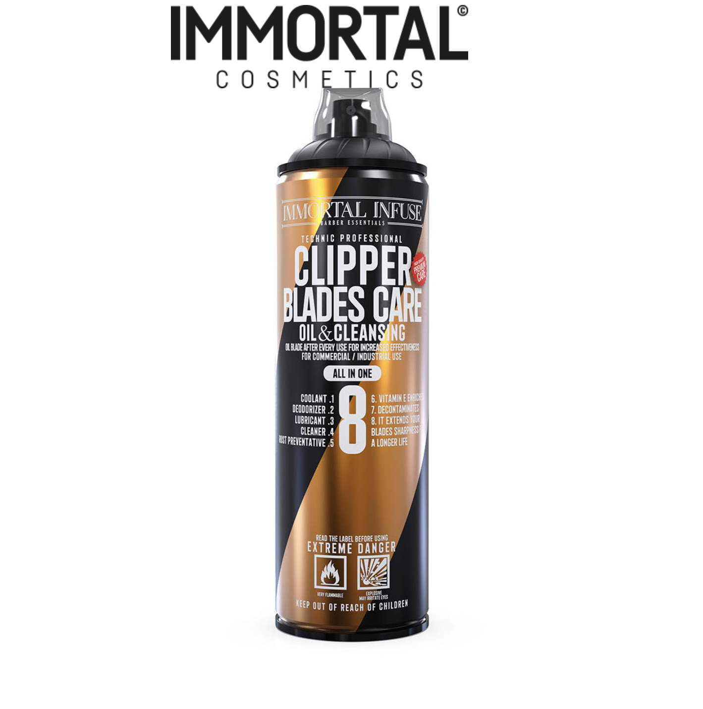 картинка Иммортал Инфьюз / Immortal Infuse - Масло для машинки для стрижки Clipper Blades Care 500 мл