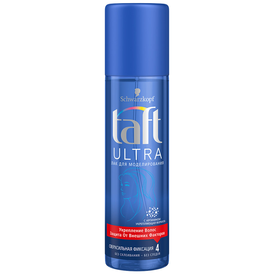картинка Тафт Ультра / Taft Ultra - Лак для моделирования волос сверхсильной фиксации, 200 мл
