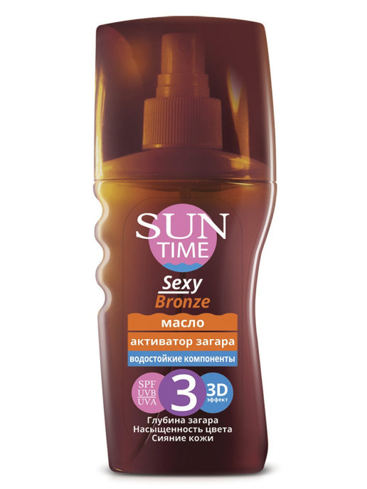 картинка Sun Time - Масло активатор загара Sexy Bronze SPF 3 150 мл