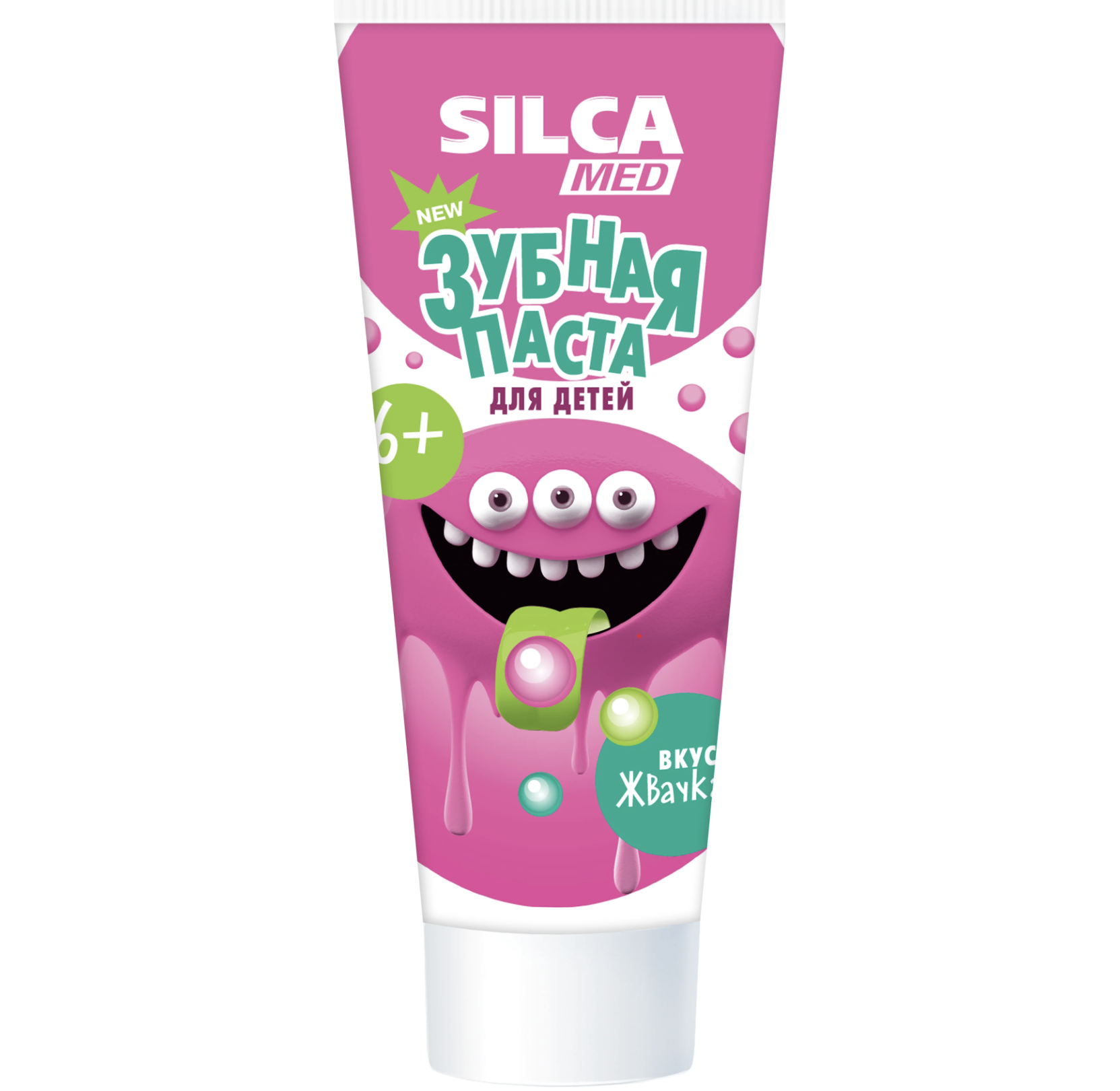 картинка СилкаМед / SilcaMed - Зубная паста для детей 6+ вкус Жвачки 65 г