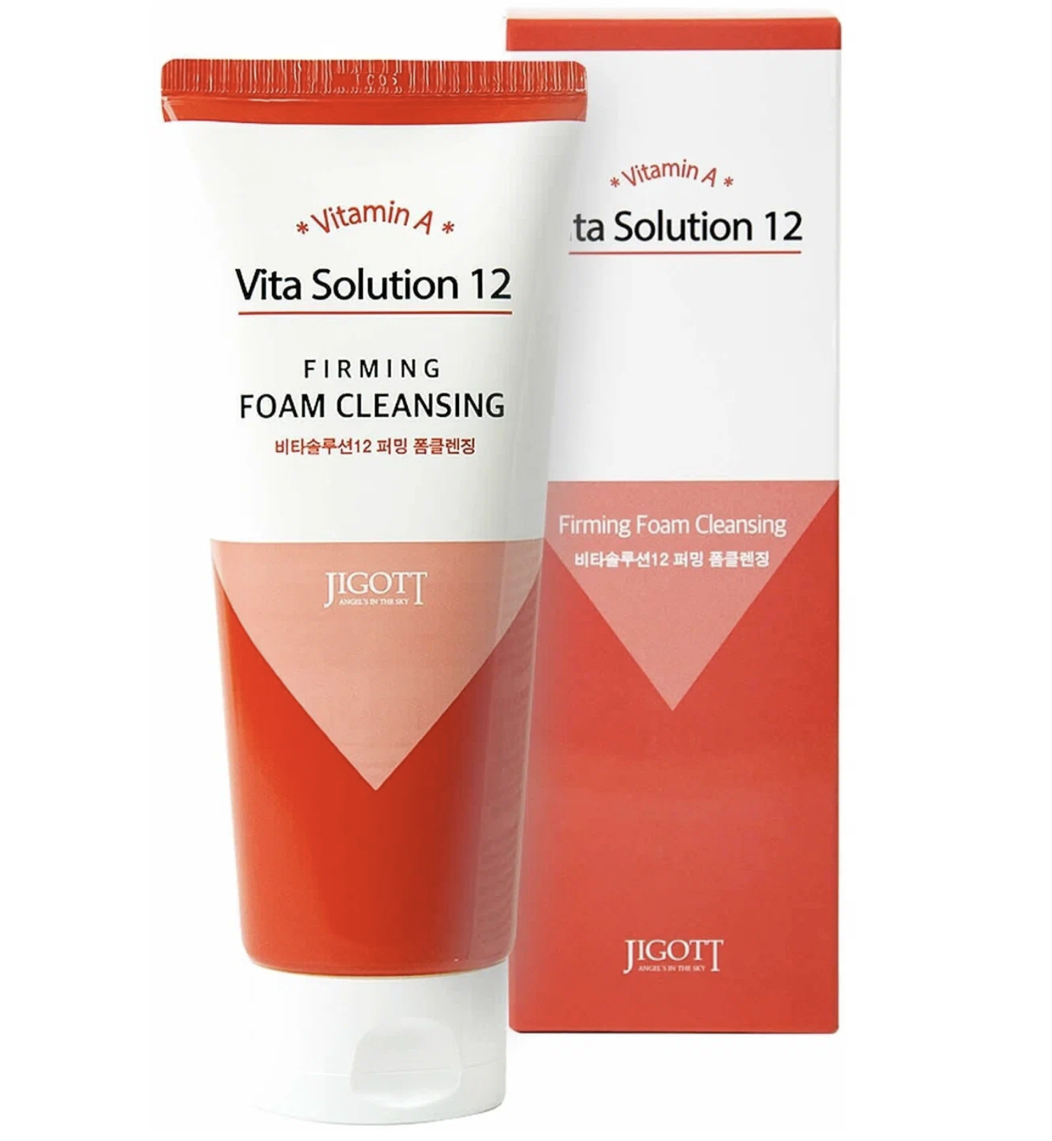 картинка Джигот / Jigott - Пенка для умывания лица укрепляющая Vita Solution 12 Firming Foam Cleansing 180 мл