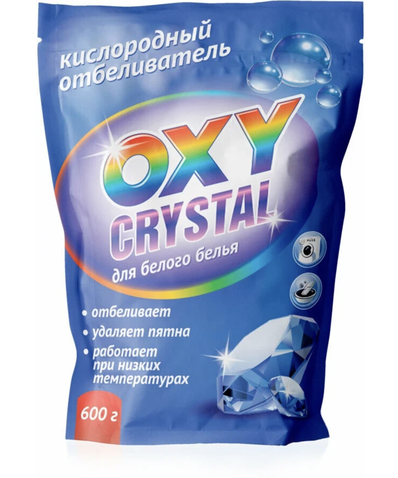 картинка Окси Кристал / Oxy Crystal - Кислородный отбеливатель для белого белья 600 г