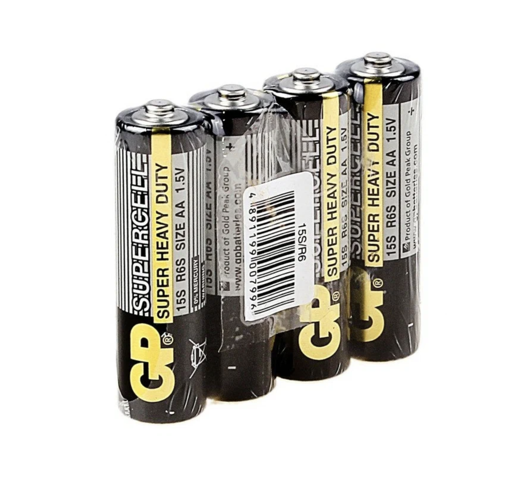  GP -  Supercell Super Heavy Duty 15PL R6P Size AA 1,5V 4 