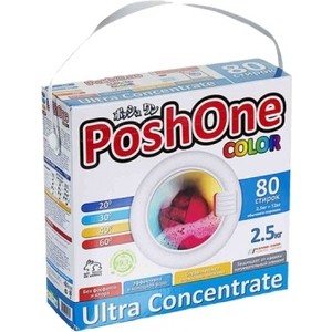 картинка Пош уан Колор / Posh one Color - Стиральный порошок, концентрат,  2,5 кг