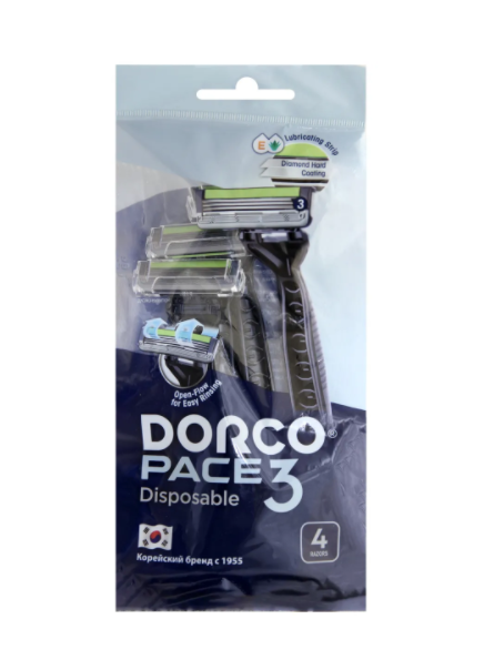   / Dorco Pace3 Disposable -     c 3  4 
