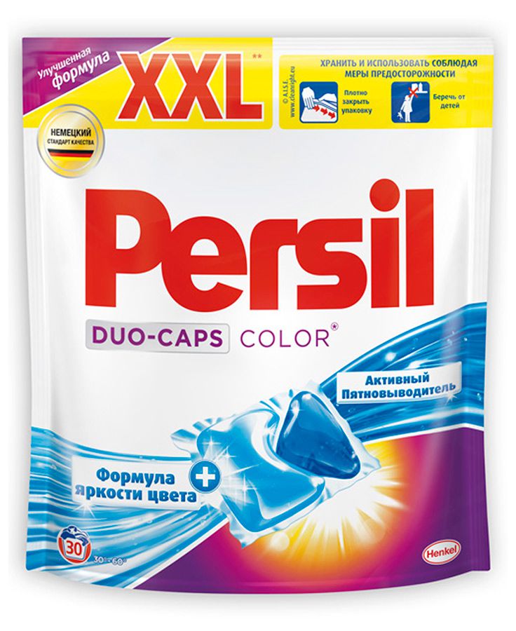 картинка Персил Колор / Persil Duo-Caps Color - Капсулы для стирки цветного белья, 30 шт