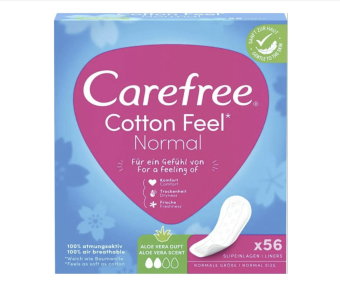   / Carefree Cotton Feel Normal Aloe Vera   56   
