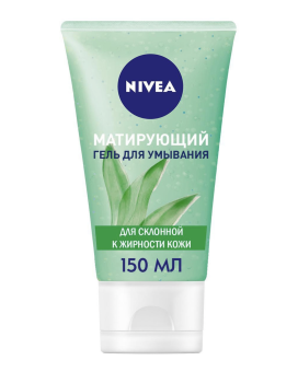 картинка Нивея / Nivea - Гель для умывания матирующий для жирной кожи лица Морские водоросли 150 мл от магазина