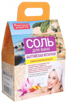 картинка Fito Косметик Соль для ванн Балтийская Янтарная омолаживающая 500 грамм от магазина