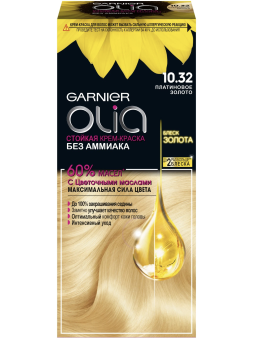 картинка Гарнье / Garnier Olia - Крем-краска для волос стойкая тон 10.32 Платиновое золото 115 мл от магазина