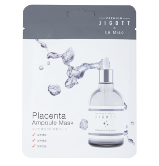 картинка Ла Мисо / La Miso -  Маска ампульная для лица Premium Jigott с фитоплацентой 27 мл от магазина