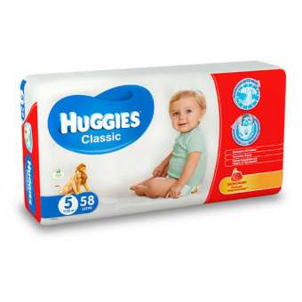   / Huggies  Classic  5 (11-25 ) 58   