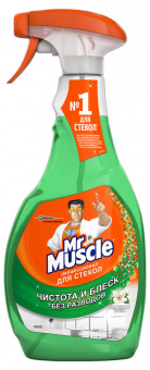 картинка Мистер Мускул / Mr. Muscle - Средство для чистки стекол и поверхностей утренняя роса 500 мл(курок) от магазина