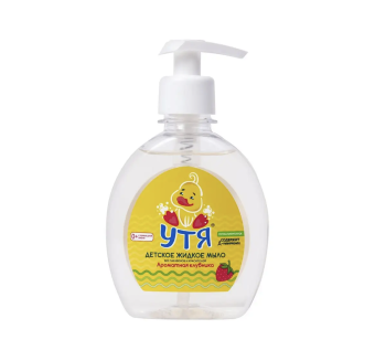 картинка Утя - Детское жидкое мыло 0+ Ароматная клубника гипоаллергенно 250 мл от магазина
