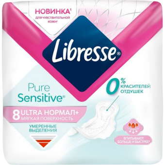   / Libresse  Pure Sensitive Ultra   8   