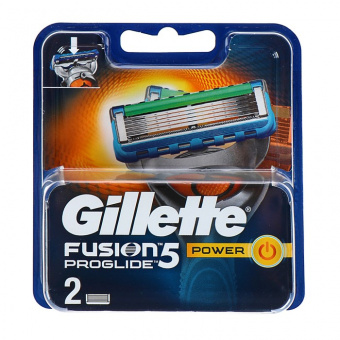 картинка Джилет Фьюжн Проглайд / Gillette Fusion5 Proglide Power - Сменные кассеты для бритья 2 шт от магазина